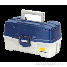 Plano Fishing Two Tray Tackle Box, Dual Top Access, Blue Metallic/Off White 552800794